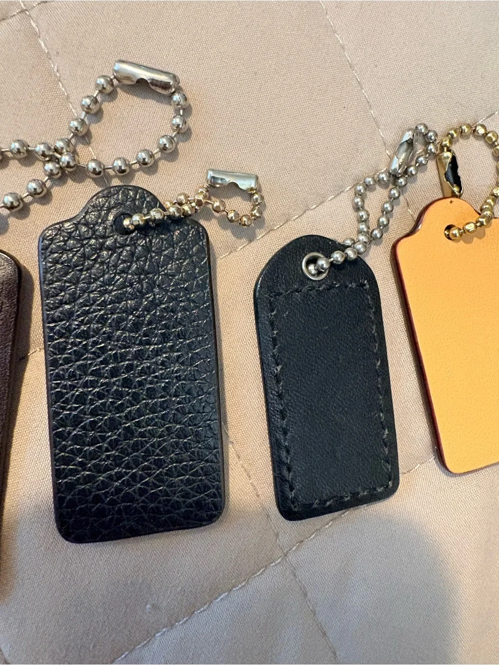 Lot of 6 Authentic Coach Leather Replacement Hangtags